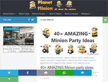Tablet Screenshot of planetminion.com